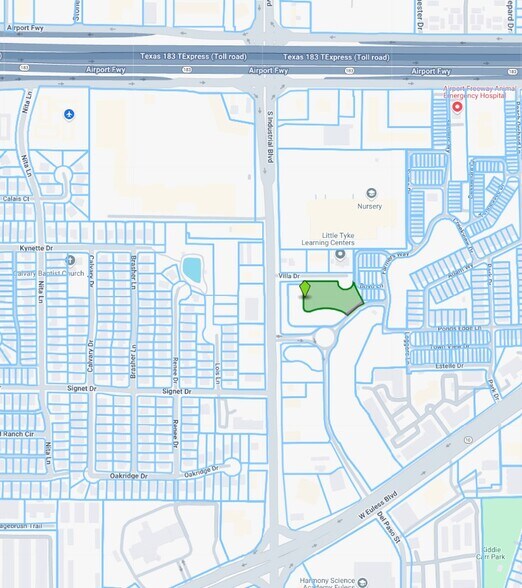 W Euless Blvd, Euless, TX à vendre - Plan cadastral – Image 2 sur 2