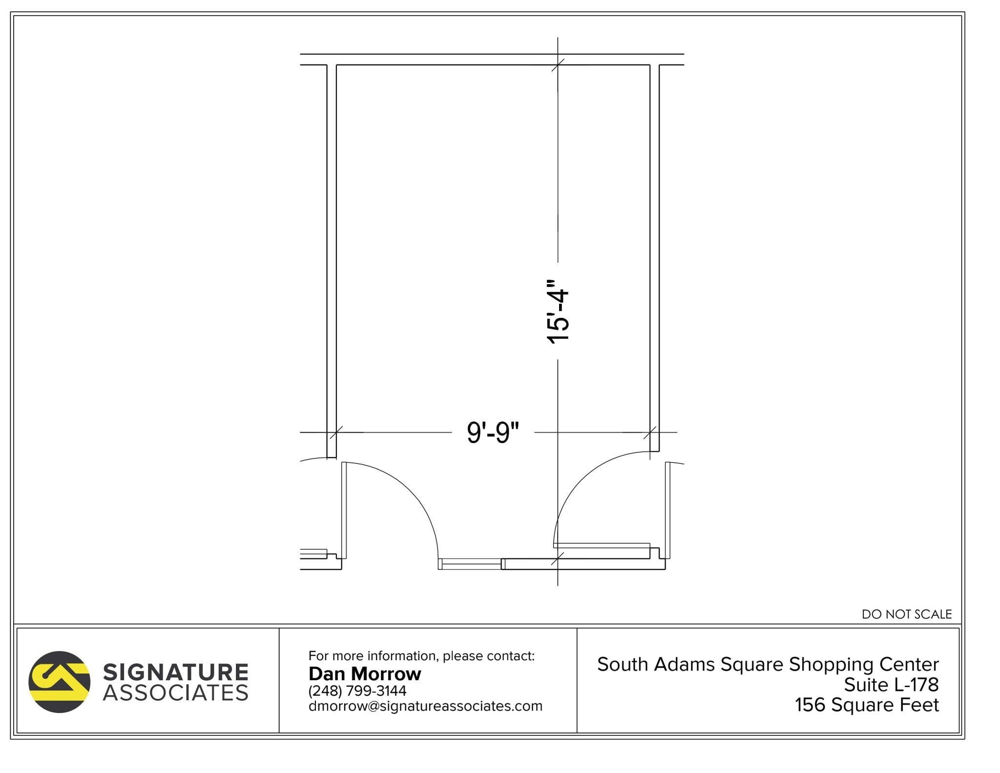 725 S Adams Rd, Birmingham, MI à louer Plan d’étage– Image 1 sur 1