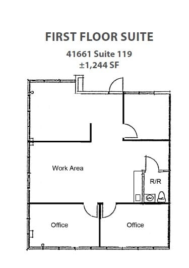 41661 Enterprise Cir N, Temecula, CA à louer Plan d’étage– Image 1 sur 1
