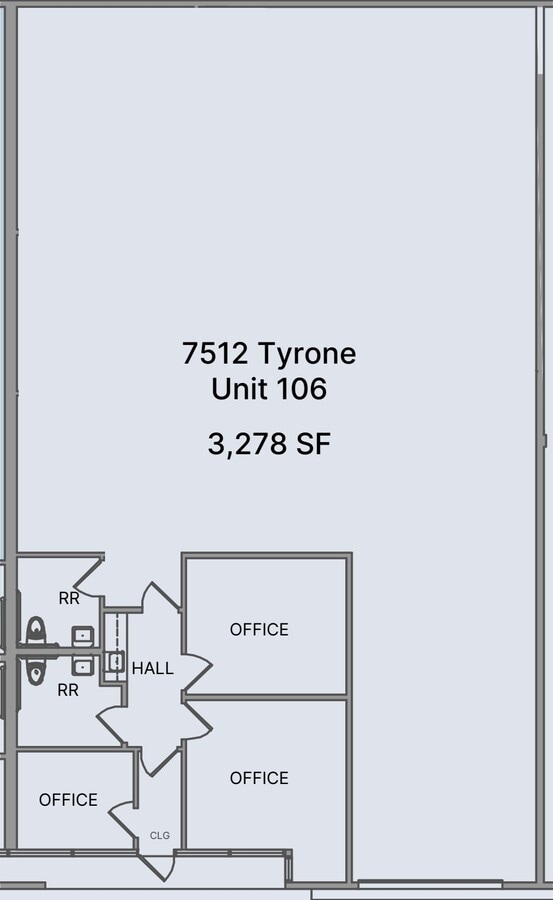 7500-7536 Tyrone Ave, Van Nuys, CA 91405 - Lot 7512 Unit 106 - - Plan d’étage - Image 1 of 1