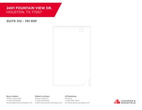 2401 Fountain View Dr, Houston, TX à louer Plan d’étage– Image 1 sur 1