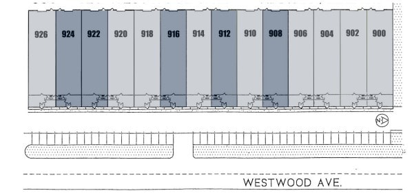 900-926 S Westwood Ave, Addison, IL à louer Plan d’étage– Image 1 sur 1