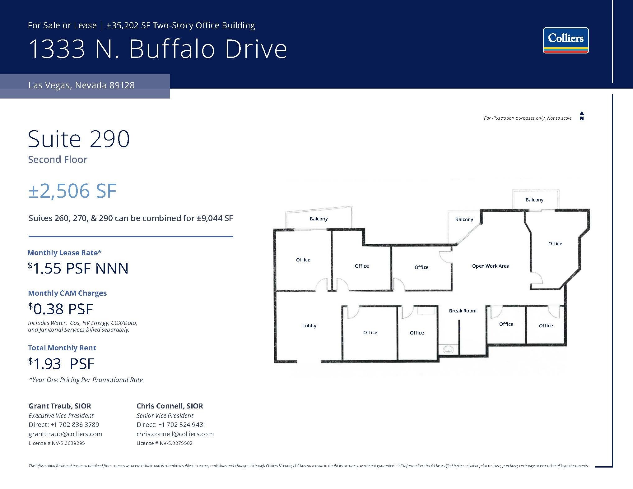 1333 N Buffalo Dr, Las Vegas, NV à louer Plan d’étage– Image 1 sur 1