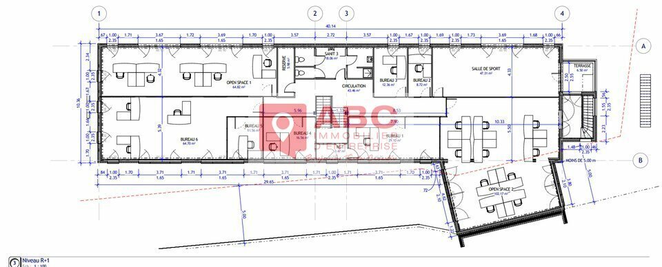 Bureau dans Mauguio à louer - Plan d’étage – Image 3 sur 5