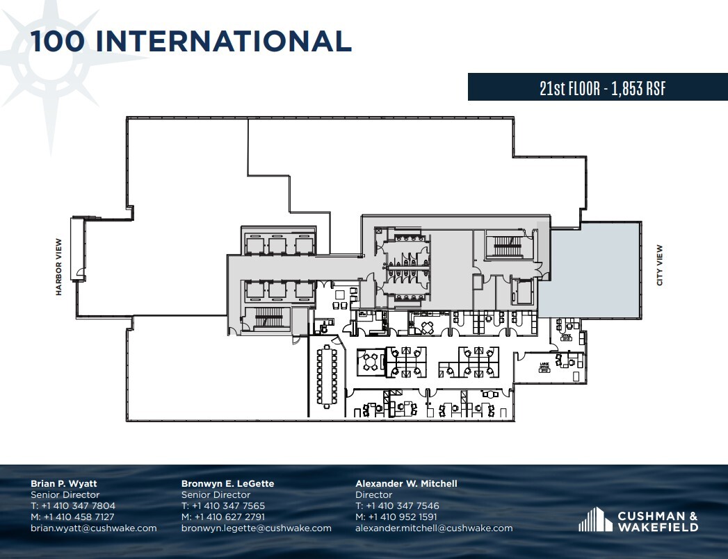 100 International Dr, Baltimore, MD à louer Plan d’étage– Image 1 sur 1