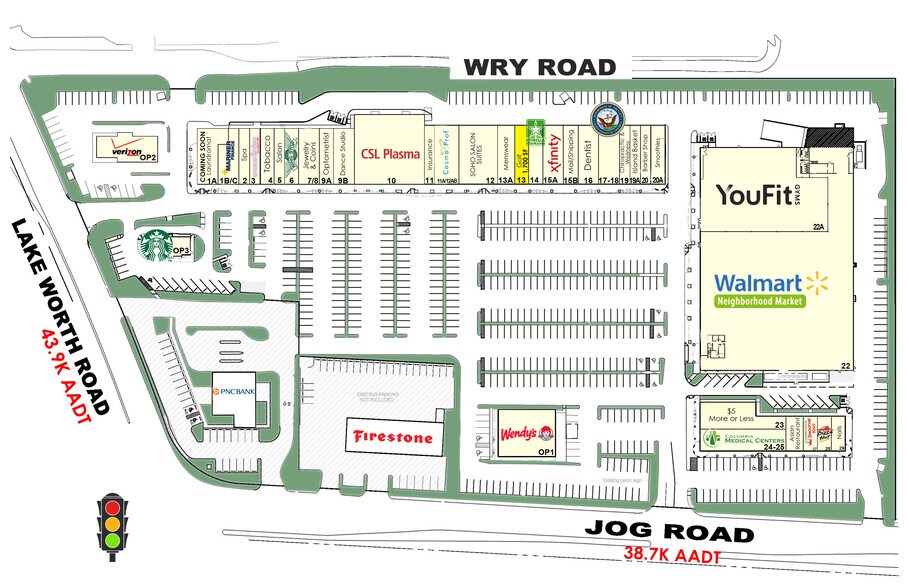 3901-3985 Jog Rd, Greenacres, FL à louer - Photo de l’immeuble – Image 2 sur 17