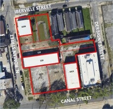 1836 Iberville St, New Orleans, LA - Vue aérienne vue de carte