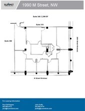 1990 M St NW, Washington, DC à louer Plan d’étage– Image 2 sur 2
