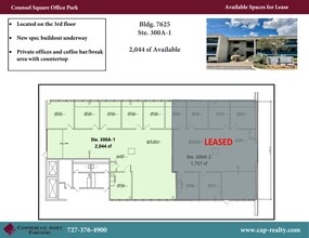7601-7625 Little Rd, New Port Richey, FL à louer Plan de site– Image 1 sur 2