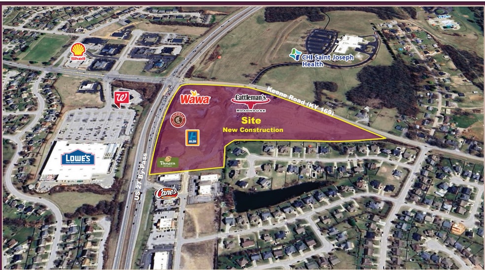 1281 Keene Rd, Nicholasville, KY à louer - Aérien – Image 2 sur 18