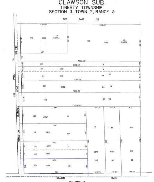 4996 Millikin Rd, Liberty Twp, OH à vendre - Plan cadastral – Image 1 sur 1