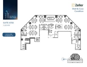 311 S Wacker Dr, Chicago, IL à louer Plan d’étage– Image 1 sur 2