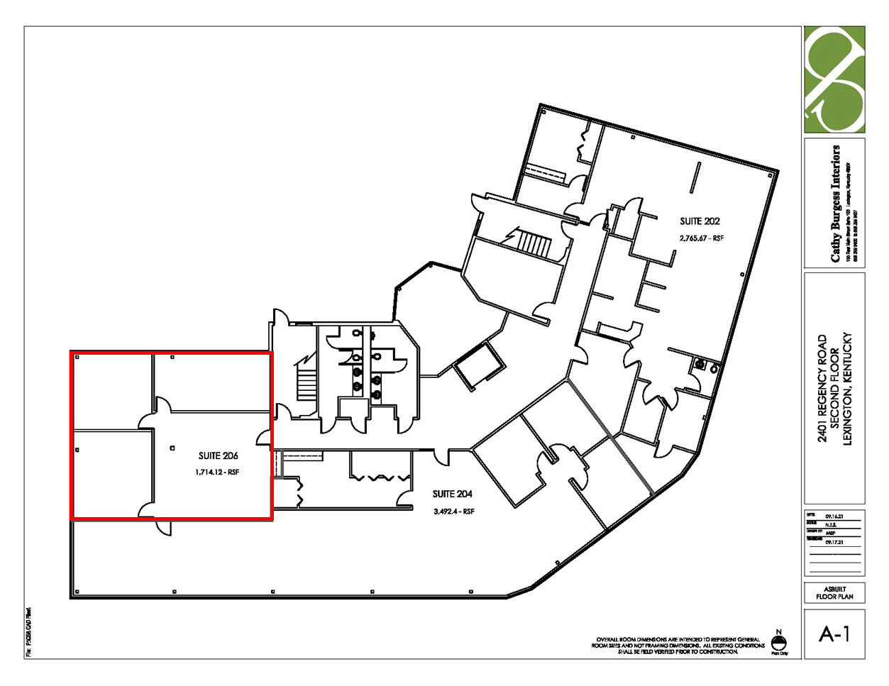 2401 Regency Rd, Lexington, KY à louer Plan d’étage– Image 1 sur 1
