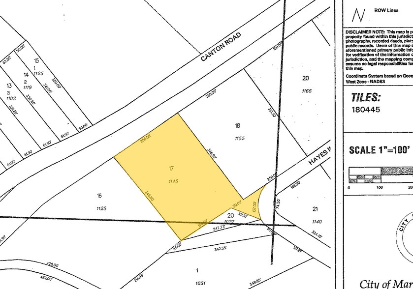 1145 Hayes Industrial Dr, Marietta, GA à louer - Plan cadastral – Image 2 sur 15