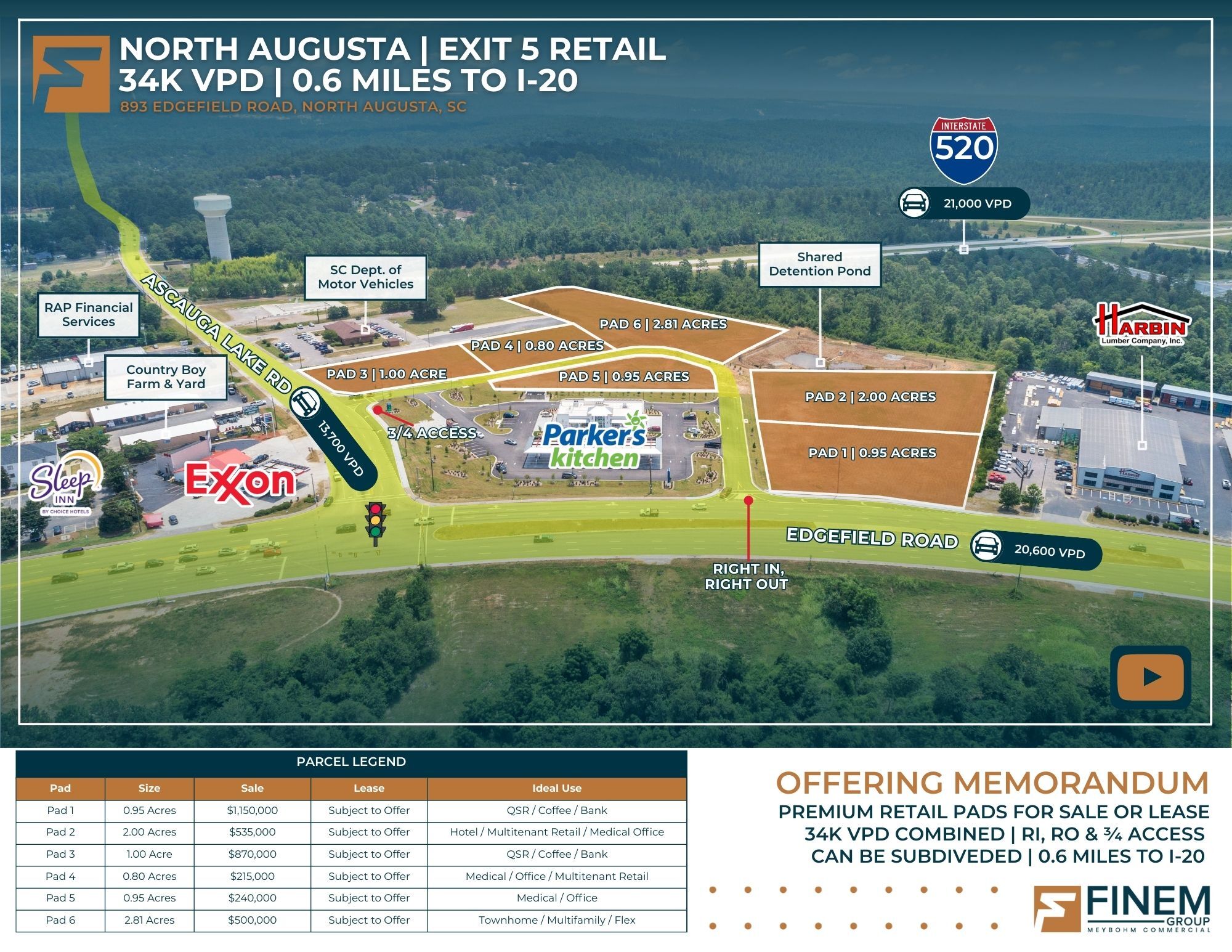 893 Edgefield Rd, North Augusta, SC à louer Photo de l’immeuble– Image 1 sur 25