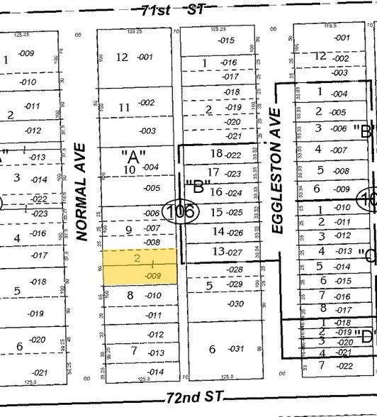 7139 S Normal Blvd, Chicago, IL à vendre - Plan cadastral – Image 2 sur 2