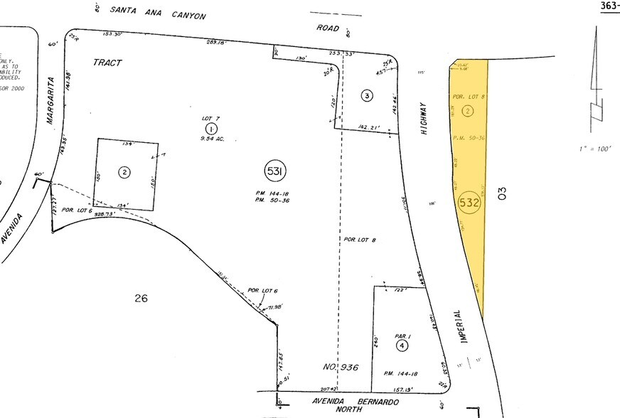 132-144 S Imperial Hwy, Anaheim, CA à vendre - Plan cadastral – Image 2 sur 3