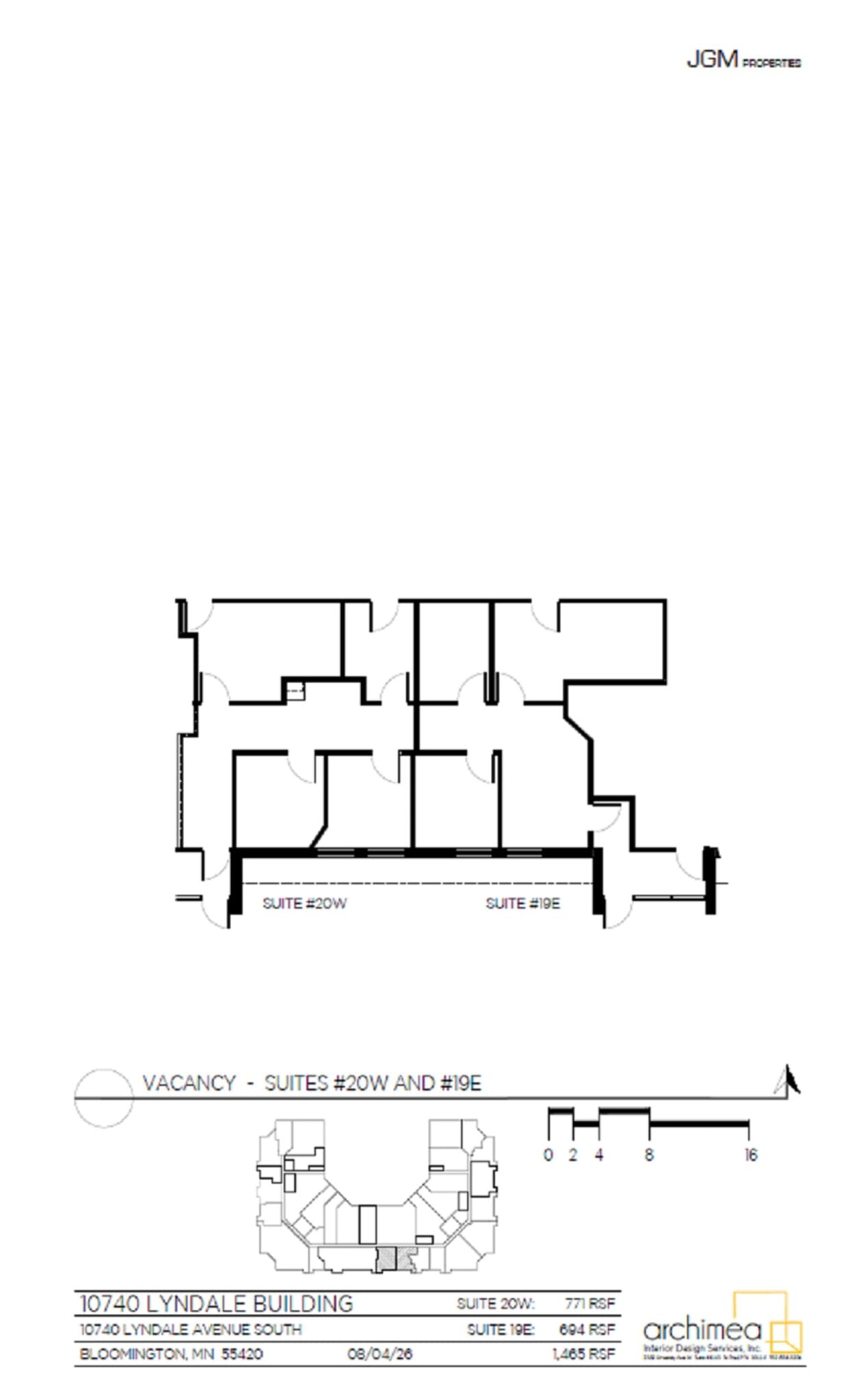 10740 Lyndale Ave S, Bloomington, MN à louer Plan d’étage– Image 1 sur 4