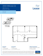 3000 Wilcrest Dr, Houston, TX à louer Plan d’étage– Image 1 sur 2