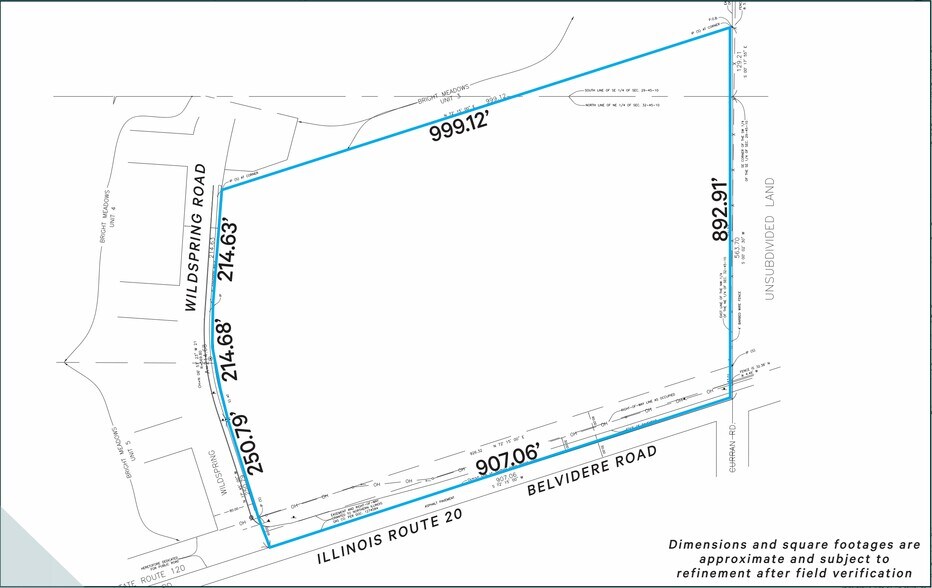 NEC Route 120 & Wildspring, Round Lake, IL à vendre - Plan cadastral – Image 2 sur 2