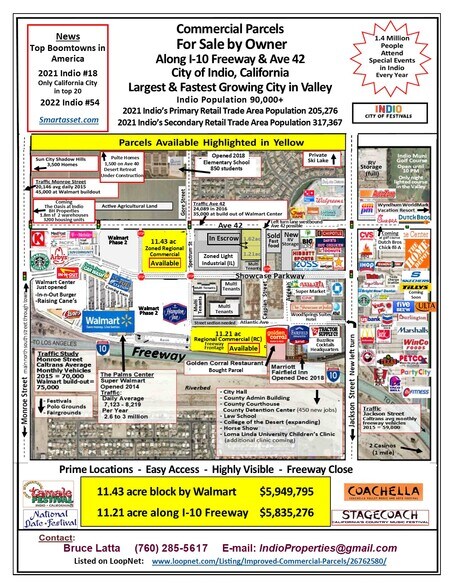 2 Prime 11 acre Commercial Parcels portefeuille de 2 biens à vendre sur LoopNet.fr - Autre – Image 2 sur 12