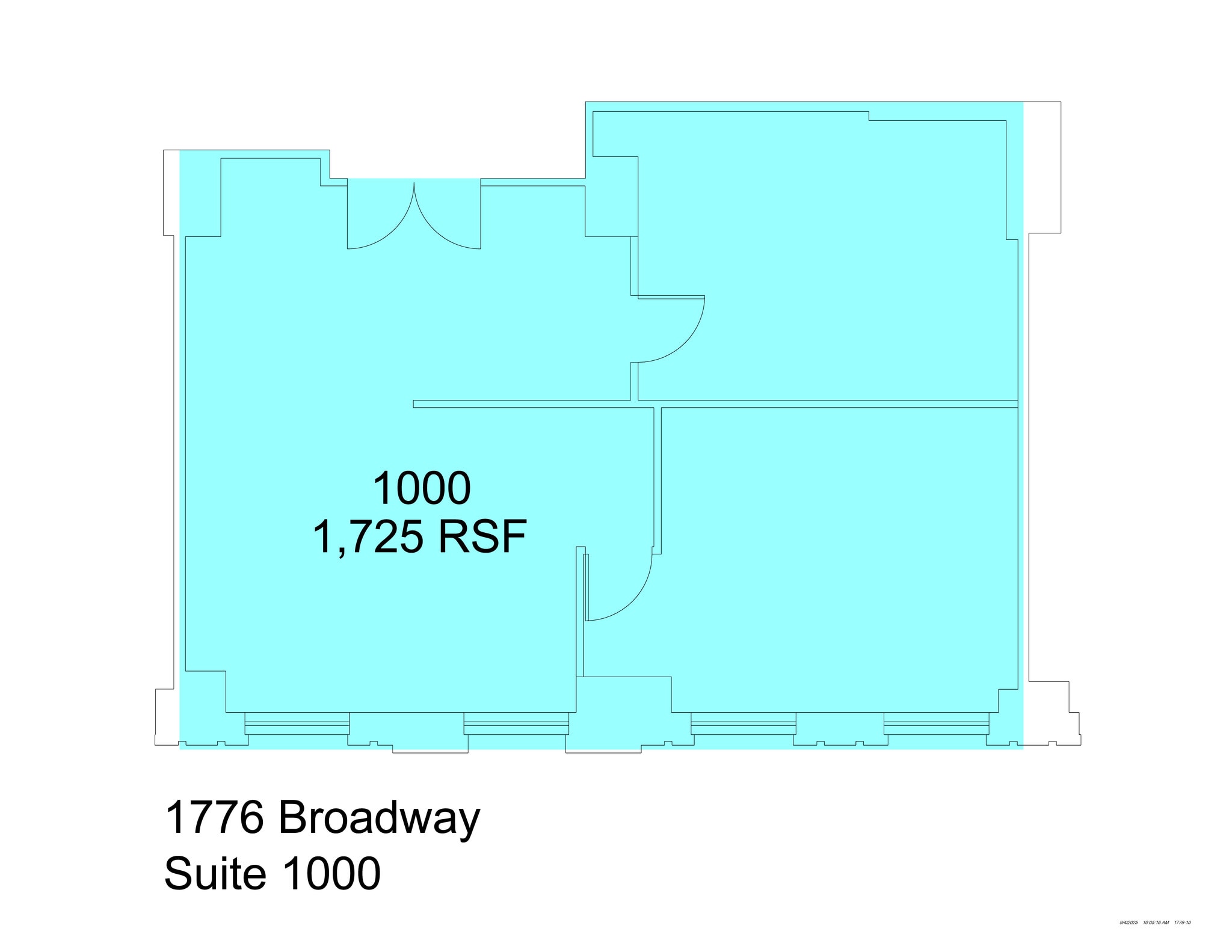 1776 Broadway, New York, NY à louer Plan de site– Image 1 sur 3