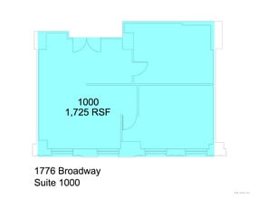 1776 Broadway, New York, NY à louer Plan de site– Image 1 sur 3
