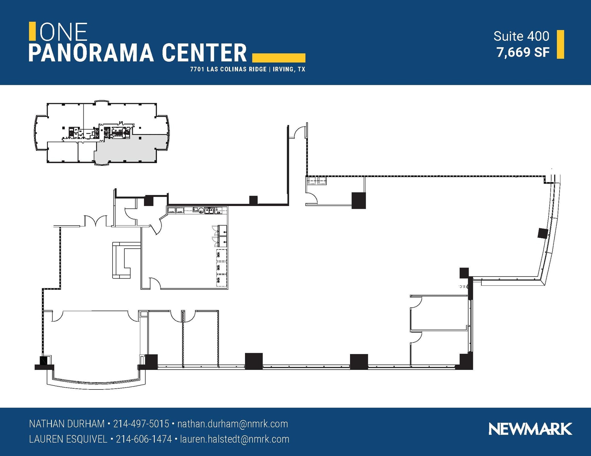 7701 Las Colinas Rdg, Irving, TX à louer Plan d’étage– Image 1 sur 1