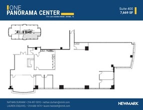 7701 Las Colinas Rdg, Irving, TX à louer Plan d’étage– Image 1 sur 1