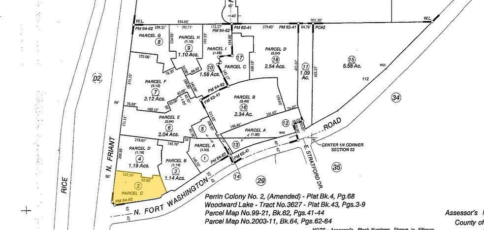 9405 N Fort Washington Rd, Fresno, CA à vendre - Plan cadastral – Image 3 sur 3