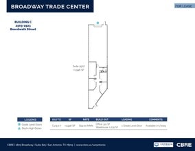 9929 Broadway St, San Antonio, TX à louer Plan d’étage– Image 1 sur 1