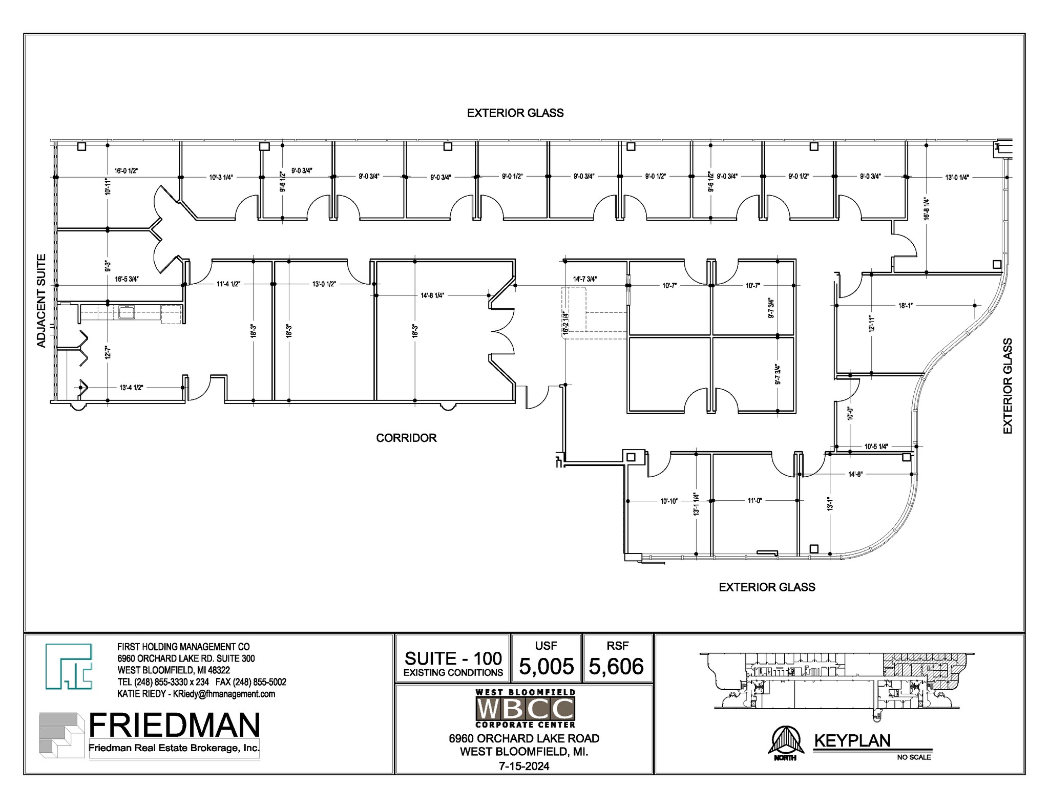 6960 Orchard Lake Rd, West Bloomfield, MI à louer Plan d’étage– Image 1 sur 2