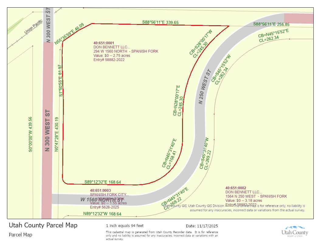 294 1560 North, Spanish Fork, UT à vendre Plan cadastral– Image 1 sur 20