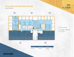 18952 MacArthur Blvd, Irvine, CA à louer Plan d’étage– Image 1 sur 1
