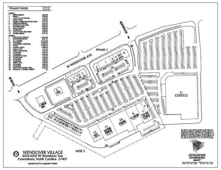 4203-4205 W Wendover Ave, Greensboro, NC à louer - Plan de site – Image 3 sur 9