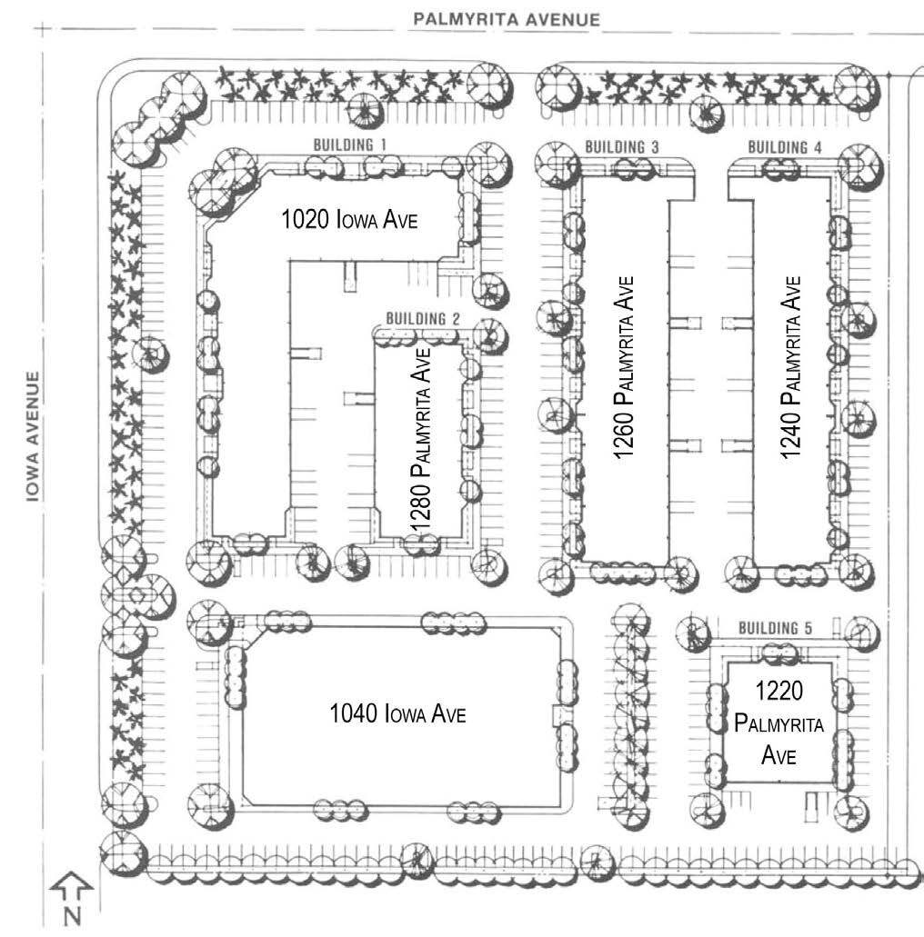 1020 Iowa Ave, Riverside, CA à louer Plan de site– Image 1 sur 1