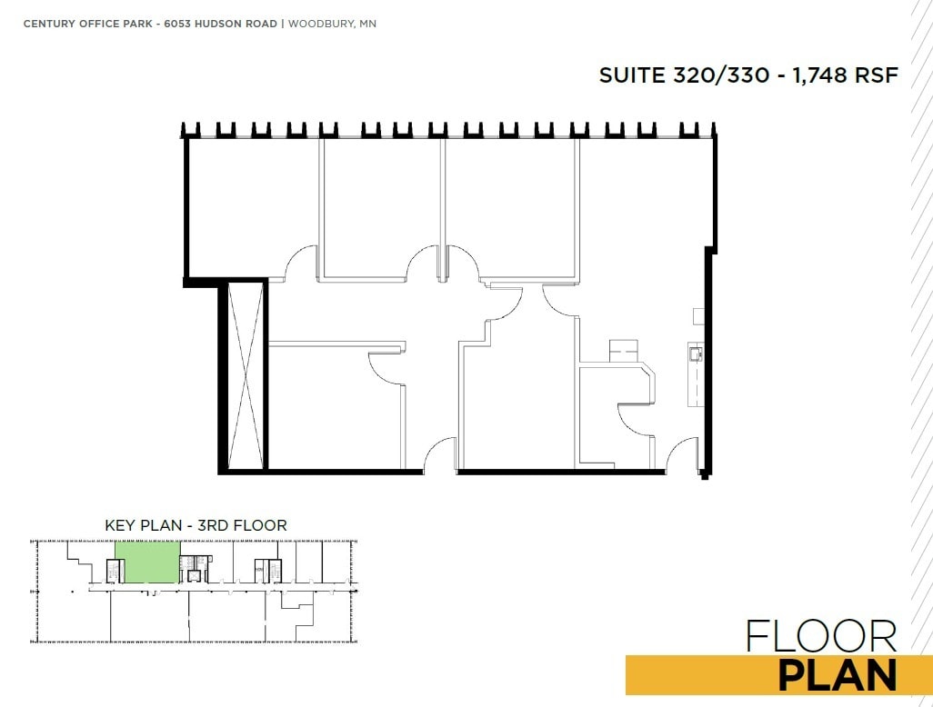 6043 Hudson Rd, Woodbury, MN à louer Plan d’étage– Image 1 sur 1