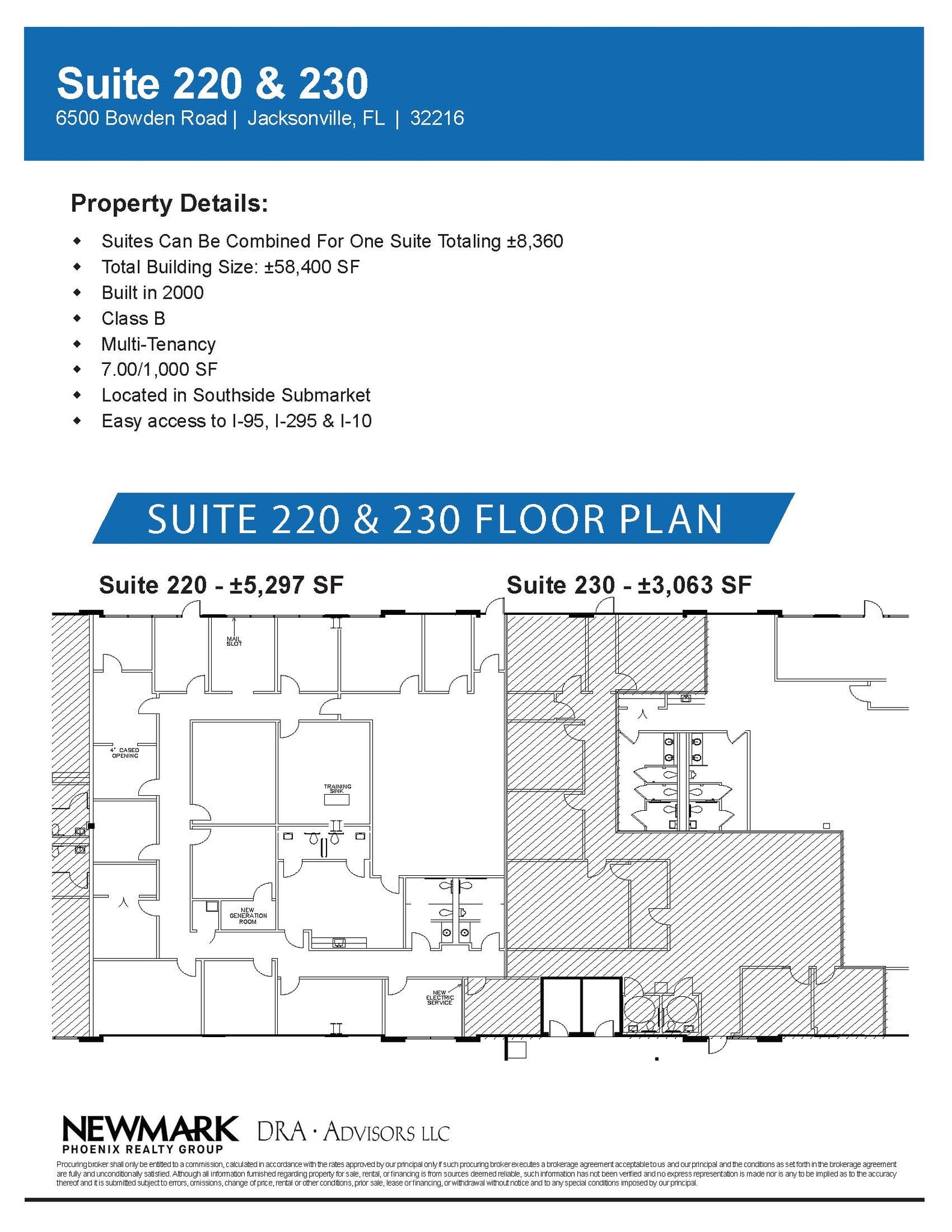 6500 Bowden Rd, Jacksonville, FL à louer Plan d’étage– Image 1 sur 1
