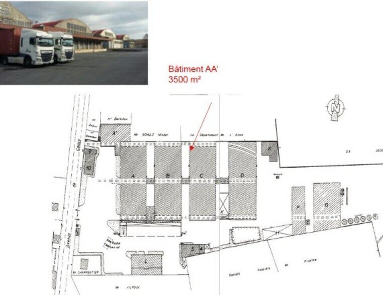 Industriel/Logistique dans Soissons à louer - Plan de site – Image 1 sur 1