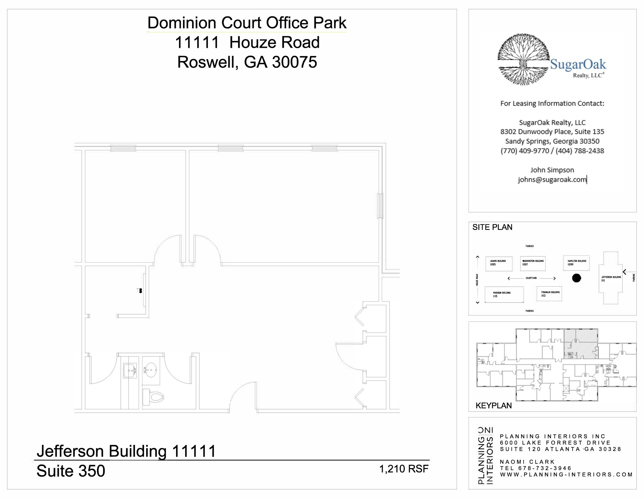 11099 Houze Rd, Roswell, GA à louer Plan de site– Image 1 sur 4