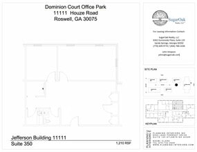 11099 Houze Rd, Roswell, GA à louer Plan de site– Image 1 sur 4