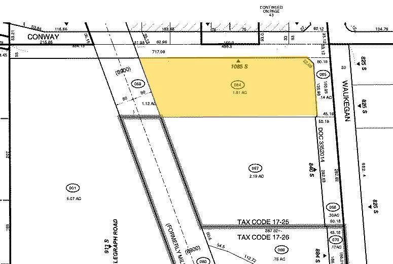 810 S Waukegan Rd, Lake Forest, IL à louer - Plan cadastral – Image 3 sur 4
