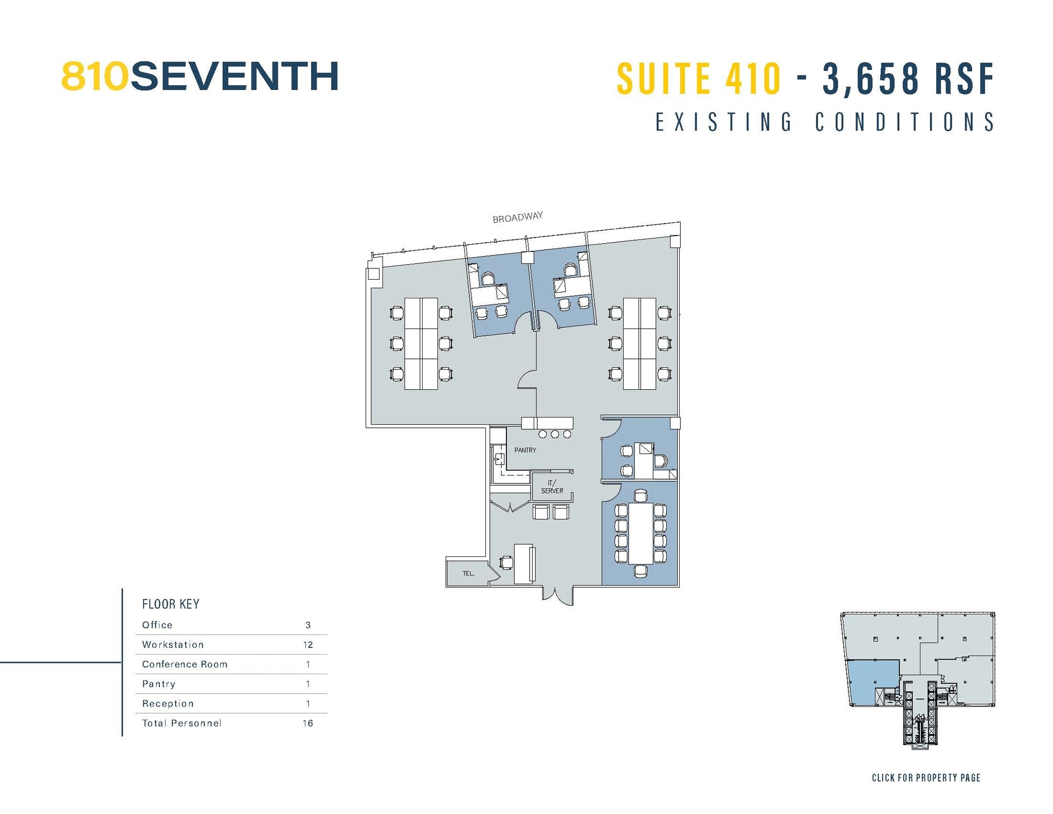 810 Seventh Ave, New York, NY à louer Plan d’étage– Image 1 sur 1