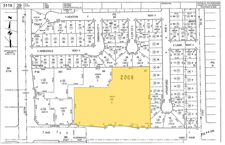 1801-1861 W. Avenue I, Lancaster, CA à louer - Plan cadastral – Image 2 sur 3