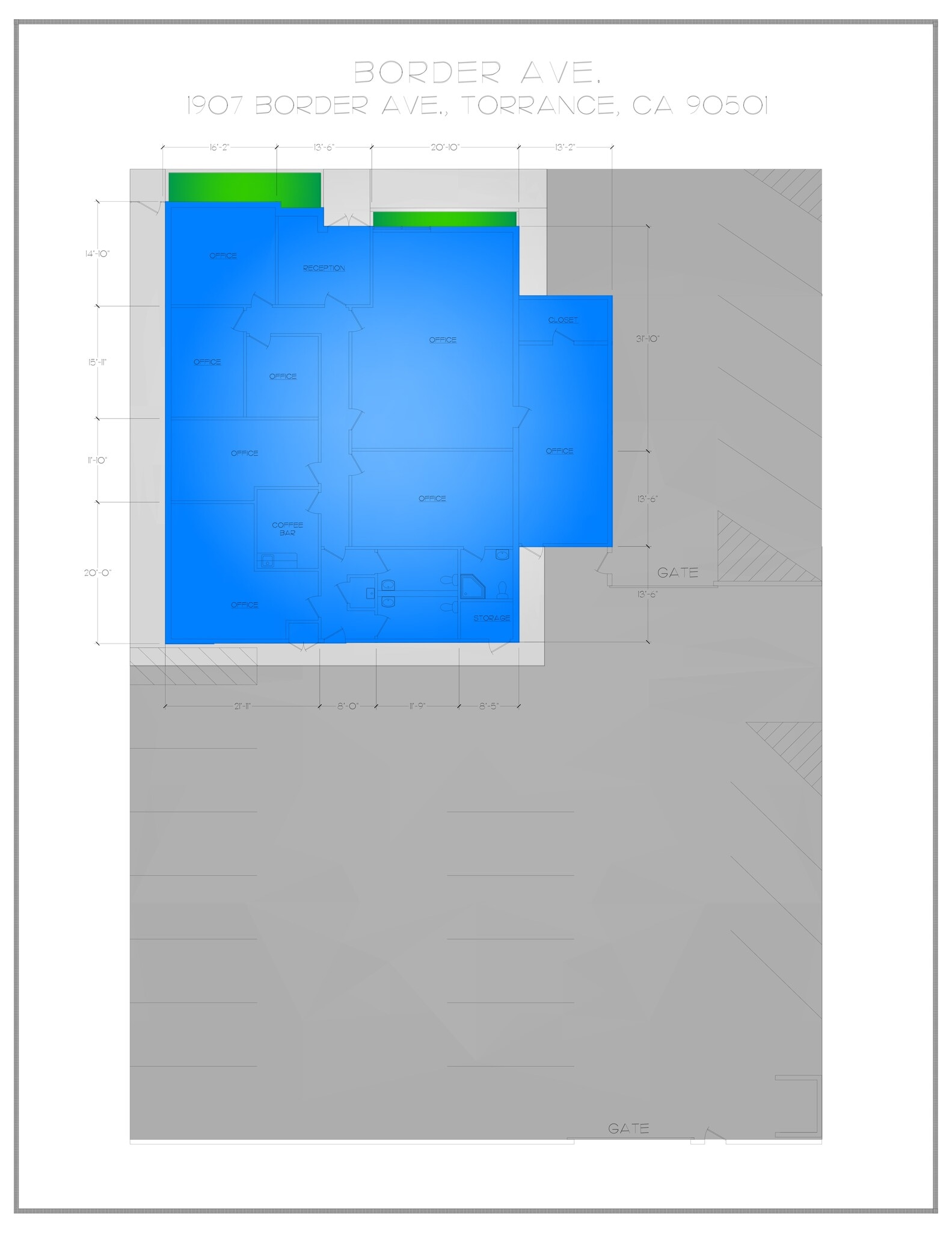 1907 Border Ave, Torrance, CA à louer Plan de site– Image 1 sur 1