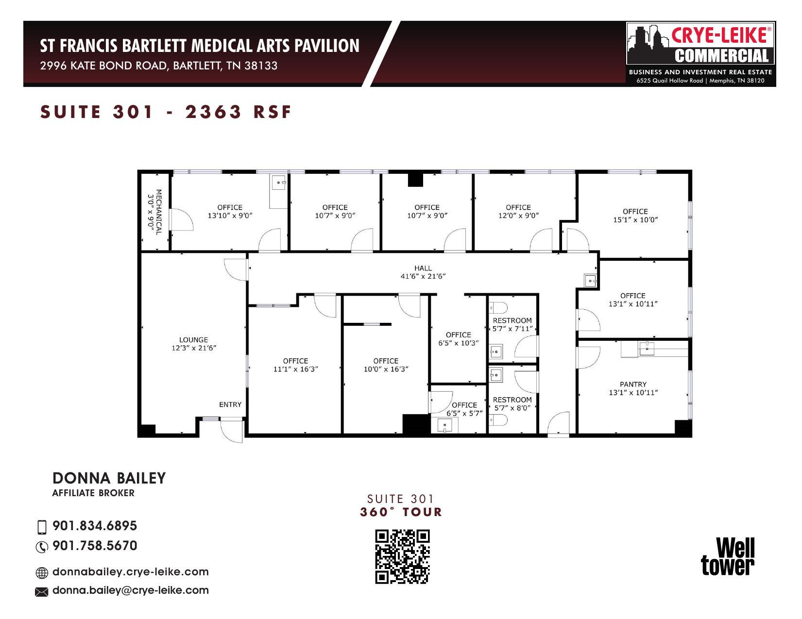 2996 Kate Bond Rd, Bartlett, TN à louer Plan d’étage– Image 1 sur 1