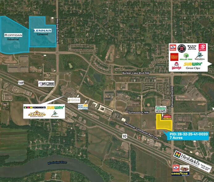 Ramsey Blvd, Ramsey, MN à vendre - Aérien – Image 2 sur 2