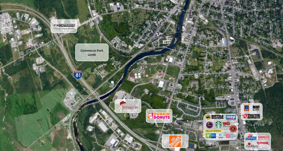 NYS Route 12/Bradley Street and Lucas Drive, Watertown, NY à louer - Aérien – Image 1 sur 2