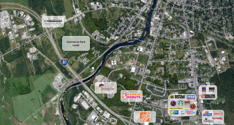 NYS Route 12/Bradley Street and Lucas Drive, Watertown, NY à louer - Aérien – Image 1 sur 2