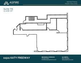 11511 Katy Fwy, Houston, TX à louer Plan d’étage– Image 1 sur 1